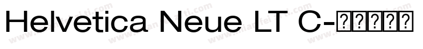 Helvetica Neue LT C字体转换